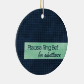 Städtisches Chic schellen bitte Bell-Verzierung Keramik Ornament (Rechts)