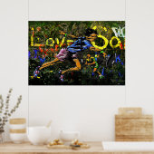 Städtisches Co-ed Tennis Poster (Küche)