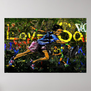 Städtisches Co-ed Tennis Poster