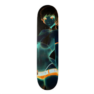 Städtisches dunkles skateboard