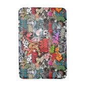 Städtisches dynamisches Straßenkunst Badematte (Vorderseite Vertikal)