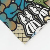 Städtisches dynamisches Straßenkunst Fleecedecke (Ecke)