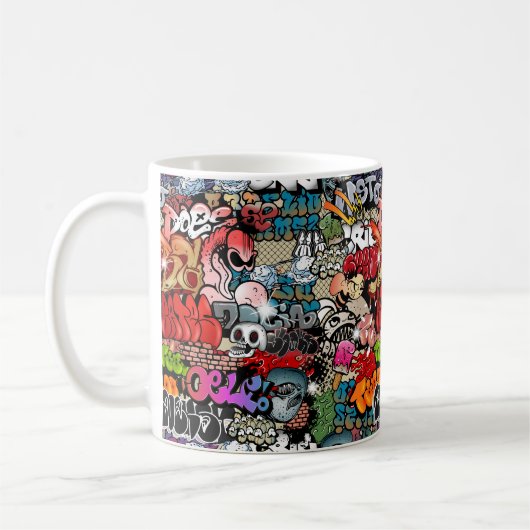 Städtisches dynamisches Straßenkunst Kaffeetasse (Links)