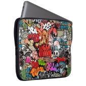 Städtisches dynamisches Straßenkunst Laptopschutzhülle (Vorne Rechts)