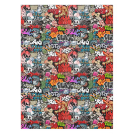 Städtisches dynamisches Straßenkunst Tischdecke