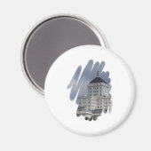 städtisches Gebäude Magnet (Vorderseite/Rückseite)