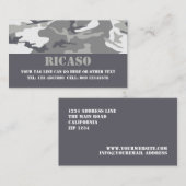 Städtisches getarntes Muster Visitenkarte (Vorne/Hinten)