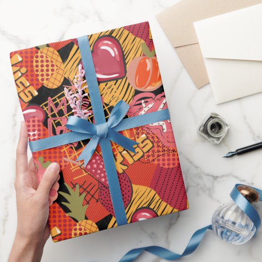 Städtisches Graffiti-Straßenkunstmuster Geschenkpapier (Schenken)