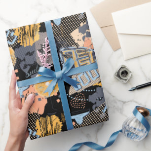 Städtisches Graffiti-Straßenkunstmuster Geschenkpapier