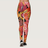 Städtisches Graffiti-Straßenkunstmuster Leggings (Rückseite)