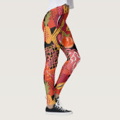 Städtisches Graffiti-Straßenkunstmuster Leggings (Rechts)