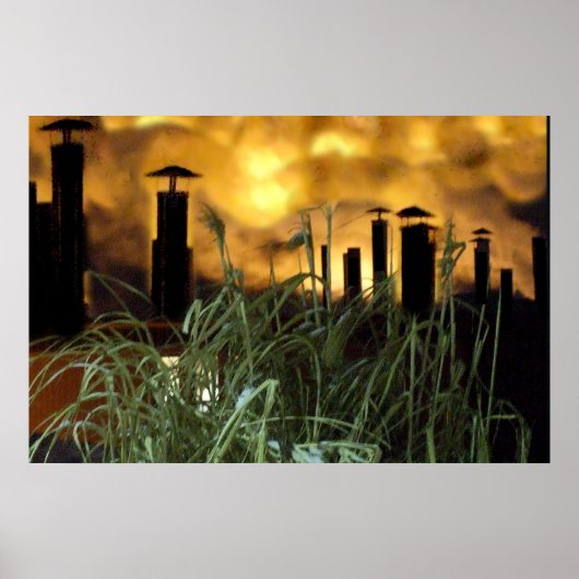 städtisches Gras Poster (Vorne)