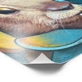 Städtisches Kaninchen Kunst Städtische Kunst Städt Fotodruck (Ecke)