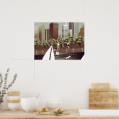 Städtisches Landschaftsposter Poster (Küche)