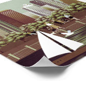 Städtisches Landschaftsposter Poster (Ecke)