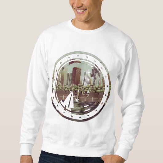 Städtisches Landschaftspulli Sweatshirt (Vorderseite)