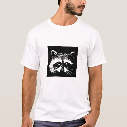 Städtisches Lebewesen - Waschbär-Gesicht - Tier T-Shirt (Vorderseite)