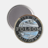 Städtisches Logo von Folsom Calfornia Magnet (Vorderseite/Rückseite)