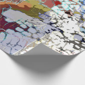 Städtisches, modernes, abstraktes Muster, weiß, fa Geschenkpapier (Ecke)