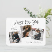 STÄDTISCHES MODERNES GLÜCKLICHES NEUJAHR FEIERTAGSKARTE (Stehend Vorderseite)