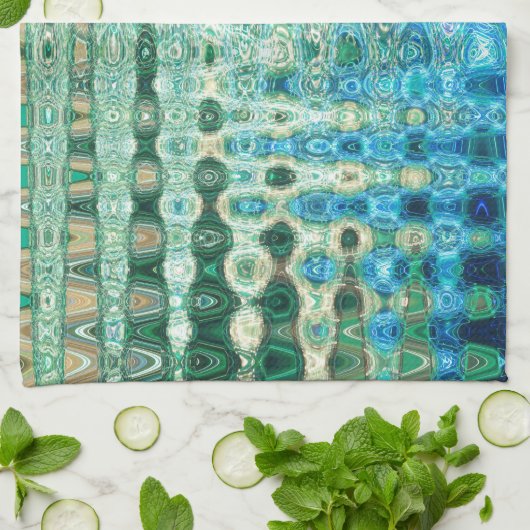 Städtisches Oasen-Geschirrtuch durch Künstler C.L. Küchentuch (Gefaltet)