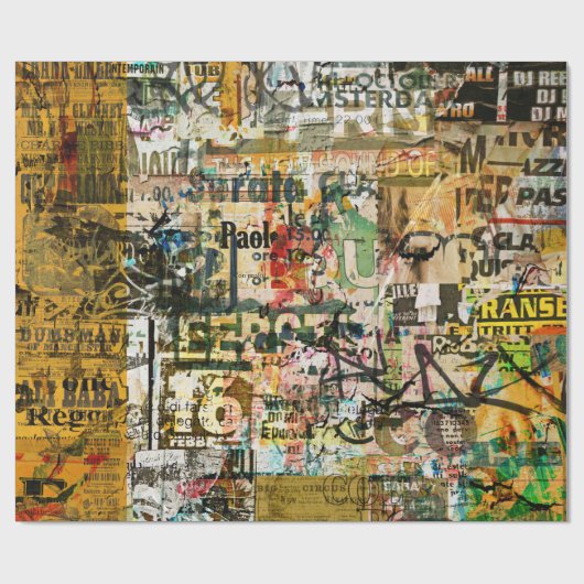 städtisches Packpapier der Graffiti (Flach)