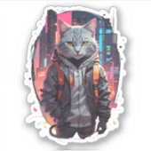 Städtisches Street Chat Design Aufkleber (Vorderseite)