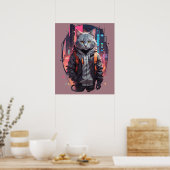 Städtisches Street Chat Design Poster (Küche)