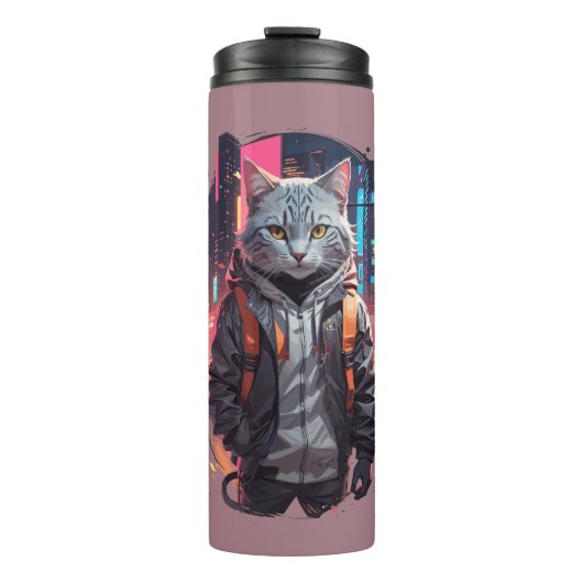 Städtisches Street Chat Design Thermosbecher (Vorderseite)