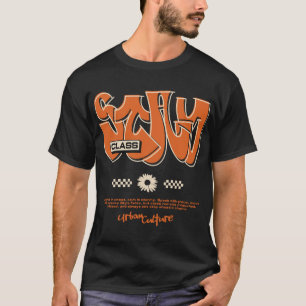 Städtisches Streetwear Grafik T-Shirt Trendiges