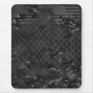 Städtisches Tarnmuster Dunkel und Grau Mousepad