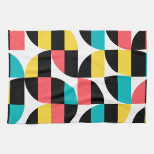 Städtisches, trendiges, farbenfrohes, modernes gra geschirrtuch