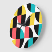 Städtisches, trendiges, farbenfrohes, modernes gra große wanduhr (Winkel)