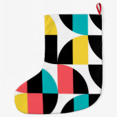 Städtisches, trendiges, farbenfrohes, modernes gra großer weihnachtsstrumpf (Rückseite)