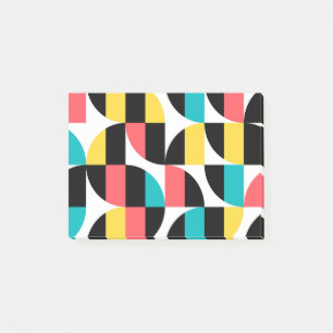 Städtisches, trendiges, farbenfrohes, modernes gra post-it klebezettel