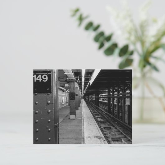 städtisches U-Bahn-Foto Postkarte (Stehend Vorderseite)