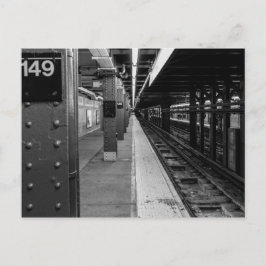 städtisches U-Bahn-Foto Postkarte