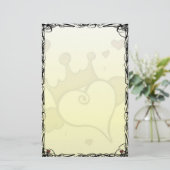 Städtisches Winged Herz stationär Briefpapier (Stehend Vorderseite)