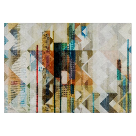 Städtisches Zickzack II Schneidebrett (Vorderseite)