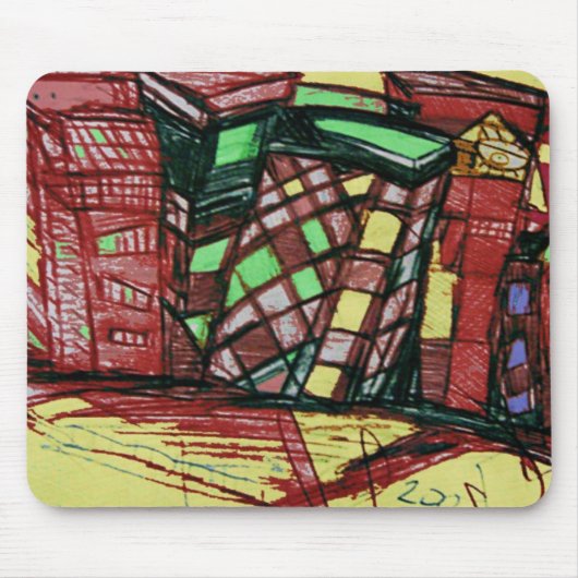 STADTISLAND rot Mousepad (Vorne)