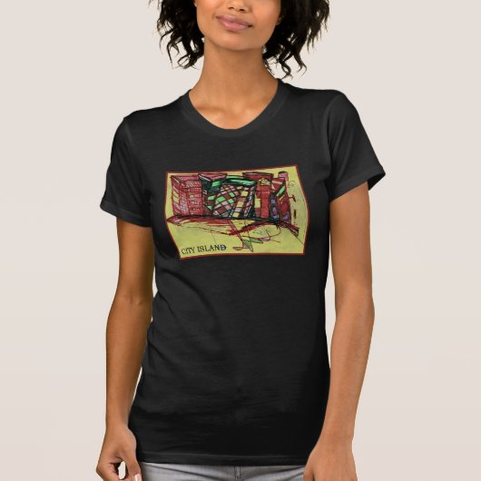 STADTISLAND rot T-Shirt (Vorderseite)