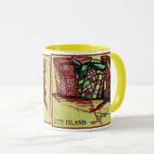 STADTISLAND rot Tasse (VorderseiteRechts)
