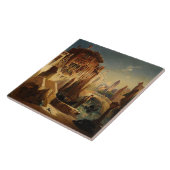 Stadtkanal-Boots-Gondel-Keramik-Fliese Venedigs Fliese (Seite)