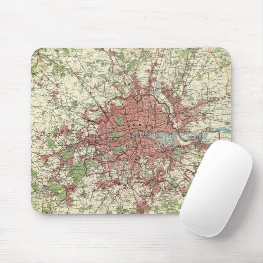 Stadtkarte London Mousepad (Mit Mouse)