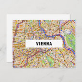 STADTKARTE POSTCARDS in Wien Postkarte (Vorne/Hinten)