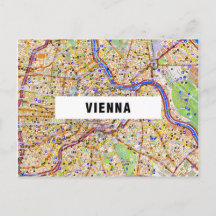 STADTKARTE POSTCARDS in Wien