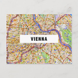 STADTKARTE POSTCARDS in Wien Postkarte