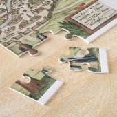 Stadtkarte von Damaskus, Syrien, 1620 (Stich) Puzzle (Seite)