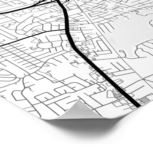 Stadtkarte von Louisville - Ihre Lage markieren Poster (Ecke)