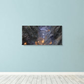 Stadtkonzept von Goblin - Brücken Leinwanddruck (Insitu (Holzboden))